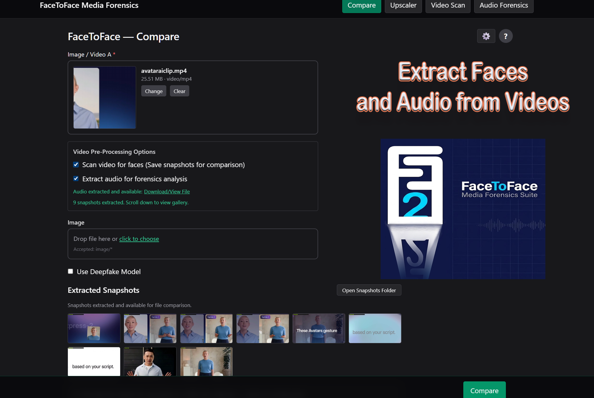 Extract Faces and Audio from Videos